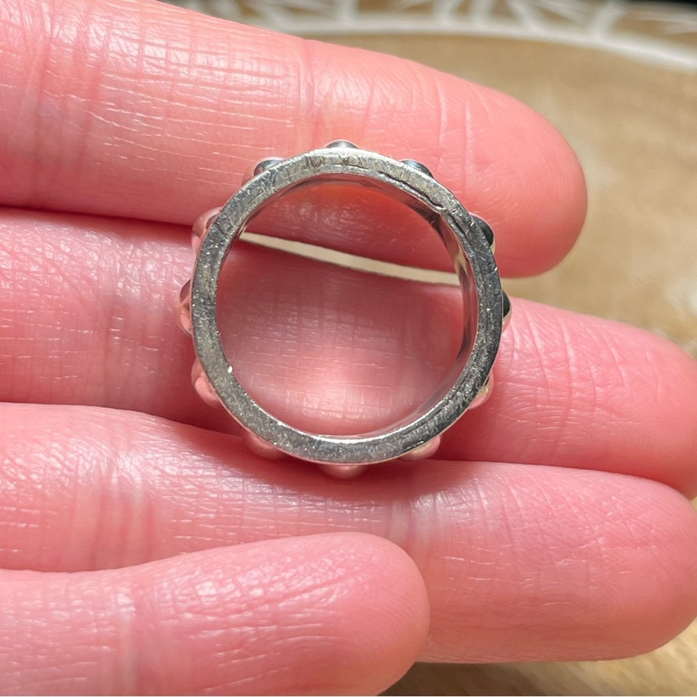 *SOLD* Taxco Mexico 925 Sterling Silver Round Ball Dome Ring - Picture 12 of 13